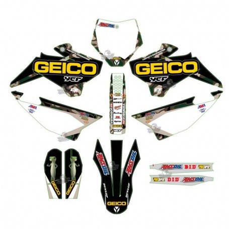 Kit Déco YCF D'Cor Geico Camo Pour Pilot 16-17 & Factory 16