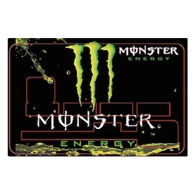 Stickers de Carte Bancaire BURN OUT Monster Energy C