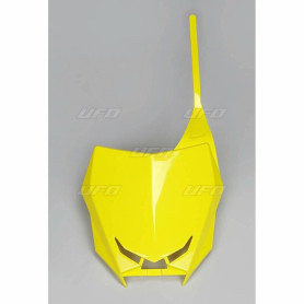 Plaque numéro frontale UFO jaune Suzuki RM-Z450