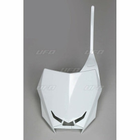 Plaque numéro frontale UFO blanc Suzuki RM-Z450