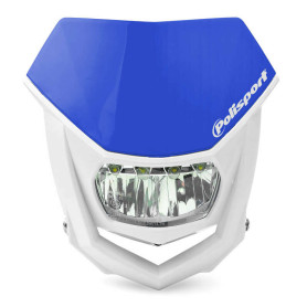 Plaque phare POLISPORT Halo LED bleu/blanc