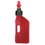 Bidon d'essence TUFF JUG 10L rouge translucide/bouchon rouge