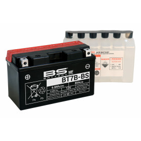 Batterie BS BATTERY sans entretien avec pack acide - BT7B-BS