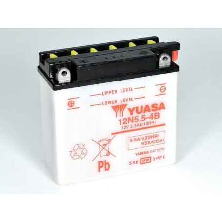 Batterie YUASA conventionnelle sans pack acide - 12N5.5-4B
