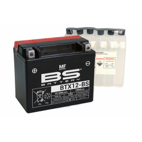 Batterie BS BATTERY sans entretien avec pack acide - BTX12-BS
