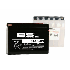 Batterie BS BATTERY sans entretien avec pack acide - BT4B-BS