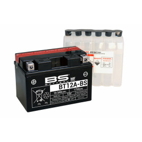 Batterie BS BATTERY sans entretien avec pack acide - BT12A-BS