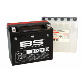 Batterie BS BATTERY sans entretien avec pack acide - BTX20-BS