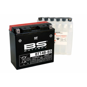 Batterie BS BATTERY sans entretien avec pack acide - BT14B-BS