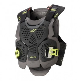 Pare Pierre ALPINESTARS A-4 Max Chest Protector Black Anthracite Yellow Fluo
