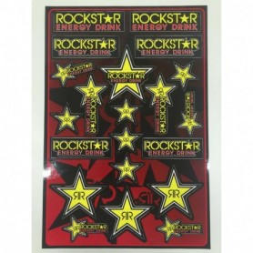 Planche de Stickers ROCKSTAR ENERGY Logo's