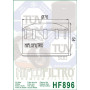 Filtre à huile HIFLOFILTRO - HF896 Ural 750